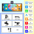 4K Dash Cam 10.26 inch Carplay & Android Auto Car DVR Video Recorder Dahscam Camera 5G Wifi GPS Navigation FM AUX 360 ° Rotation