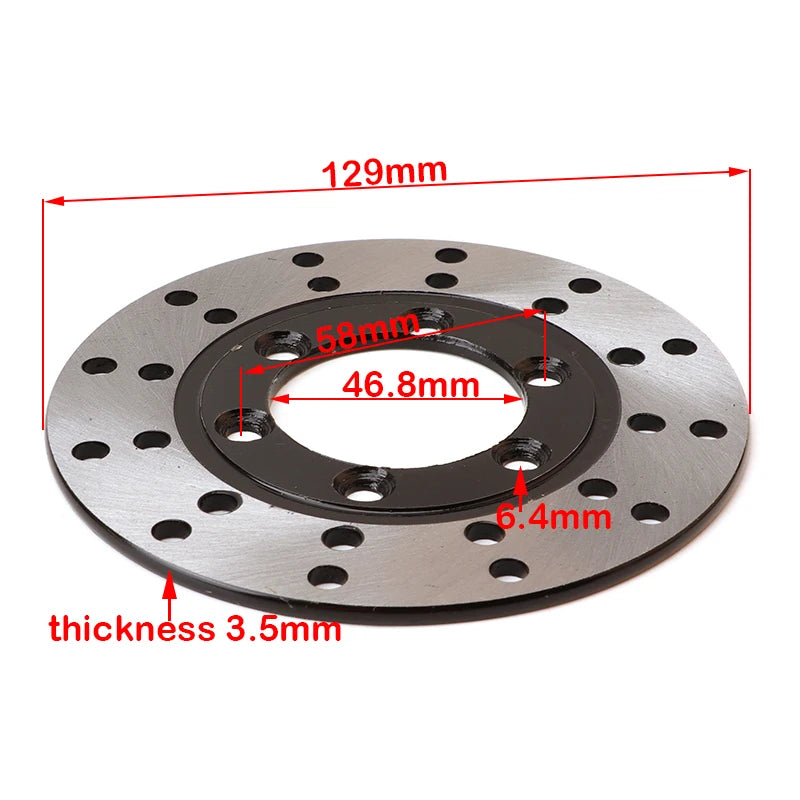 Pinza de freno de disco doble hidráulica trasera Sistema de freno de pie Para 150cc 200cc 250cc ATV Quad Dirt Bike UTV Buggy Accesorios