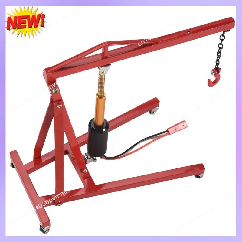 T24C Metal Electric Crane Engine Maintenance Bracket Engine Stand Jack For 1/10 RC Crawler Car Traxxas TRX4 Axial SCX10