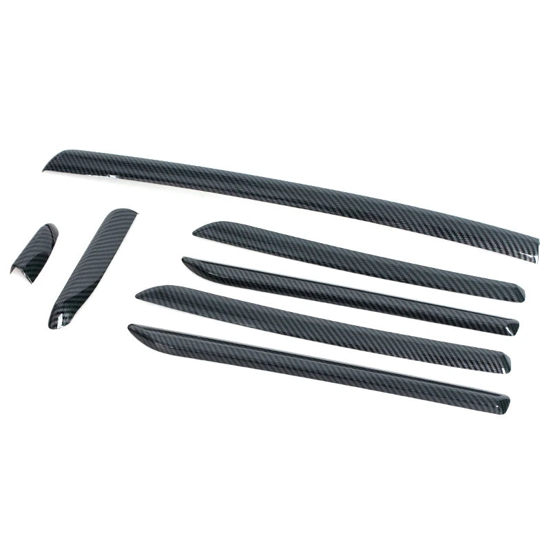 For Audi A3 S3 RS3 2014-2018 For LHD Car Center Console Door Panel Carbon Fiber Trim ABS Interior Cover Trims Accessories