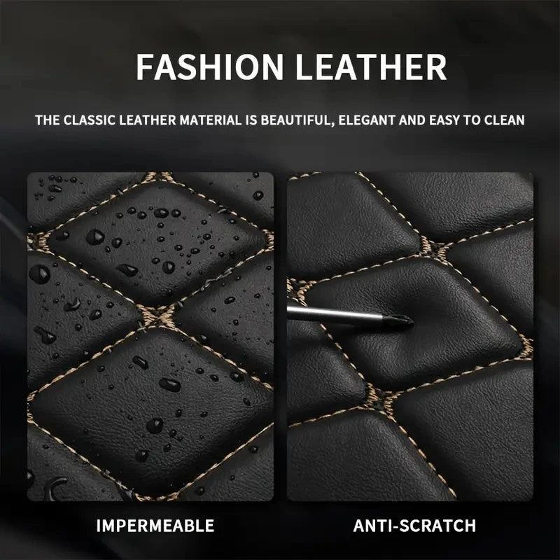 Foldable Bed for Car Backseat – Faux Leather Travel Mattress, No Need for Inflation, Perfect for Comfortable Road Trips