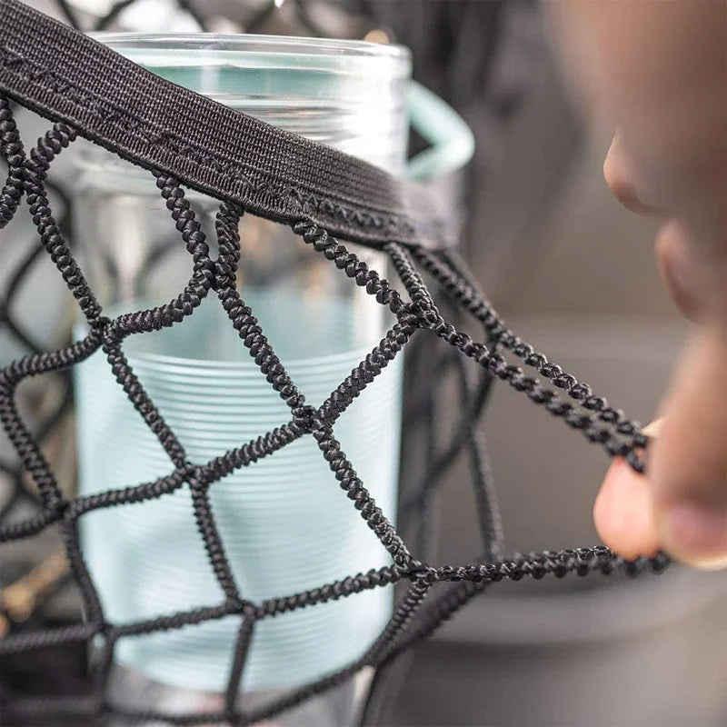 Car Interior Trunk Seat Back Elastic Storage Net Back Seat Safety Protector Mesh Net Car Storage Bag Auto Interior Accessories