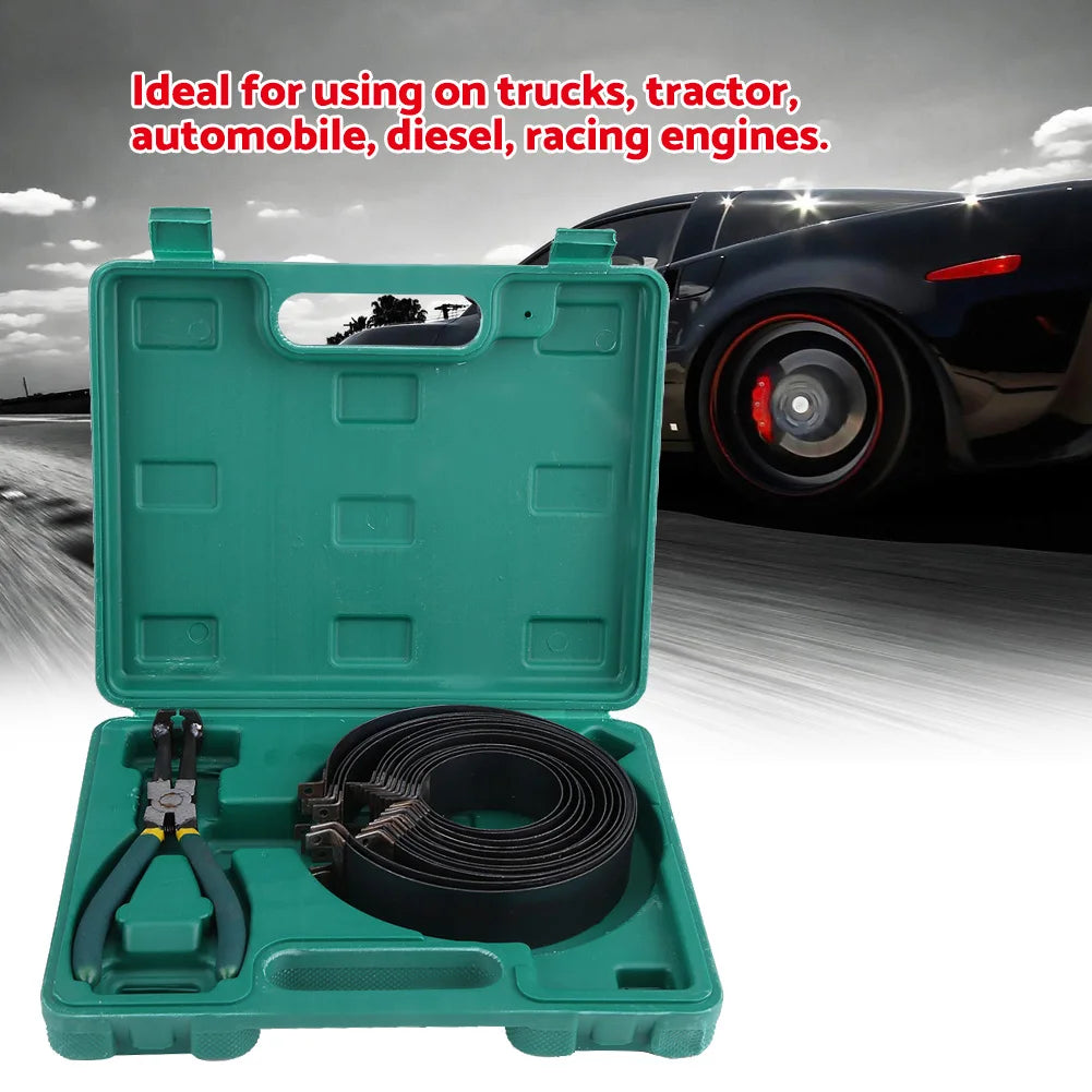 Car Auto Engine Piston Ring Compressor Plier Set Repair Tools Kit