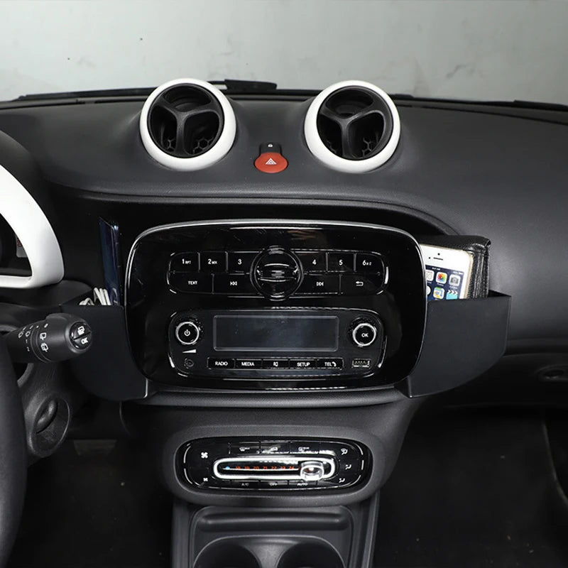 Car Center Control Screen Rear Storage Tray Storage Box Car Interior Accessories for Mercedes Smart 453 Fortwo Forfour 2015-2019