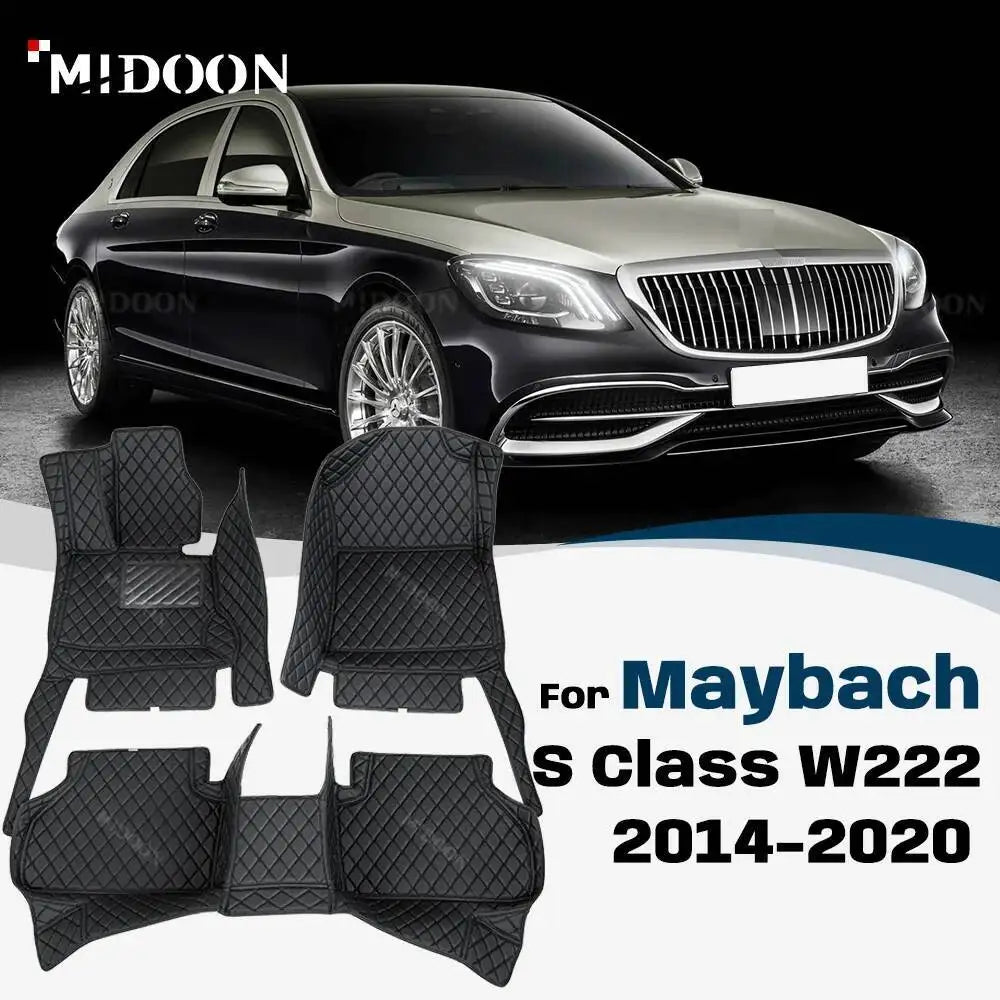 Car Floor Mats For Maybach S Class W222 2014-2020 2019 2018 2017 Foot Pads Carpet Cover Interior Details Accessories