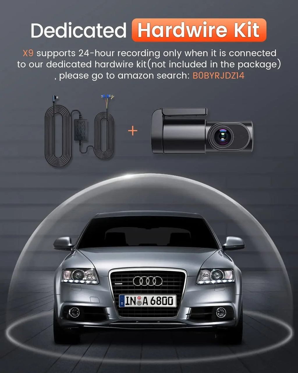 Car DVR Dash Cam FHD 1080P Mini Car Front Dash Camera 24H Parking Night Vision Auto Record Video Recording Dash Cam Camcorder