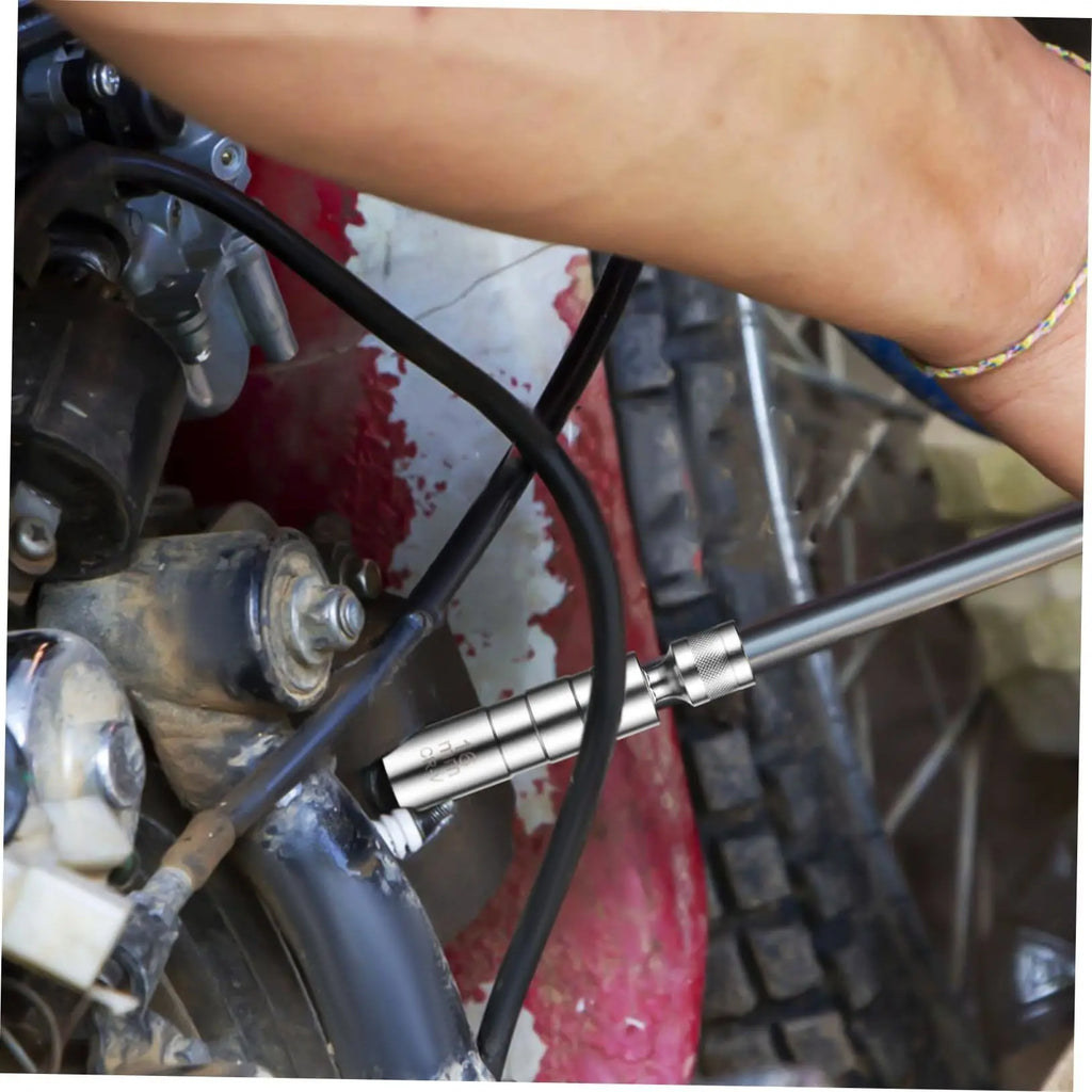 Adaptador de llave de tubo para bujías de 14 mm y 16 mm, kit de reparación, instalación, reemplazo, torsión giratoria, herramienta de extracción magnética para quitar espacios en el coche.