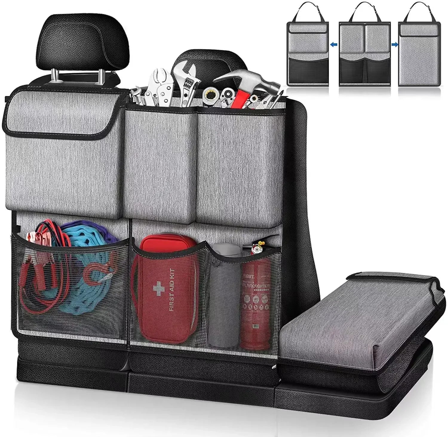 Car Trunk Organizer Backseat Storage Bag High Capacity Multi-use Oxford Cloth Car Seat Back Organizers Interior Accessories