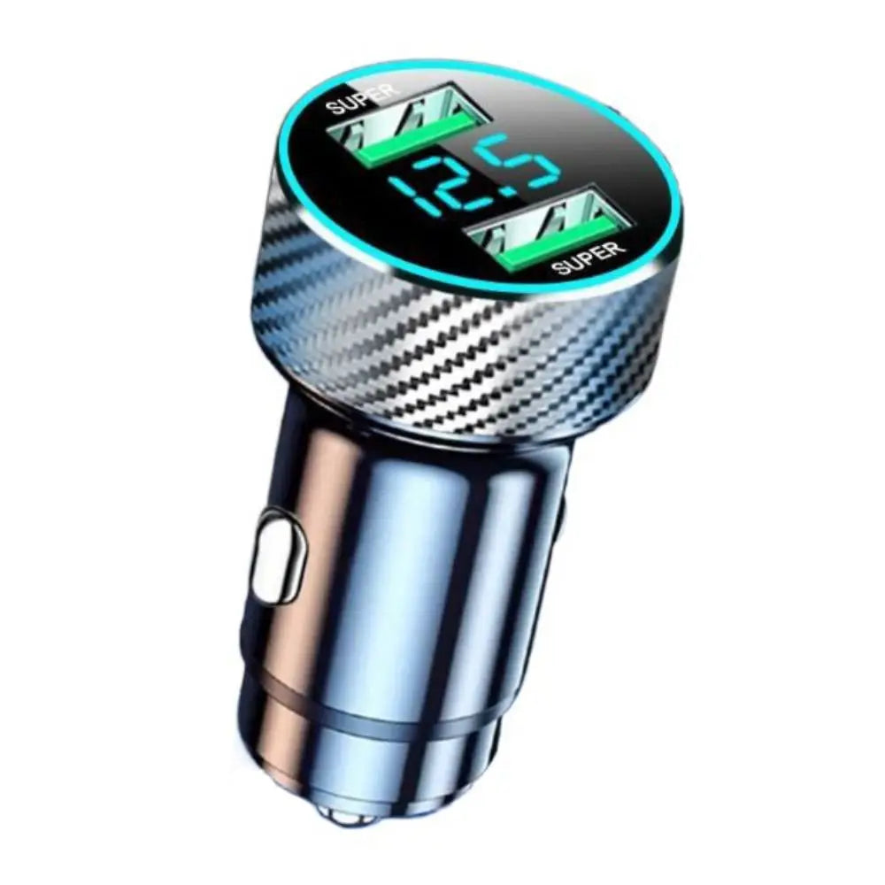 Dual USB Ports Car Phone Charger 240W Fast Charging Type C Adapter in Car 12-24v Mini For Mobile Phone Car Charger