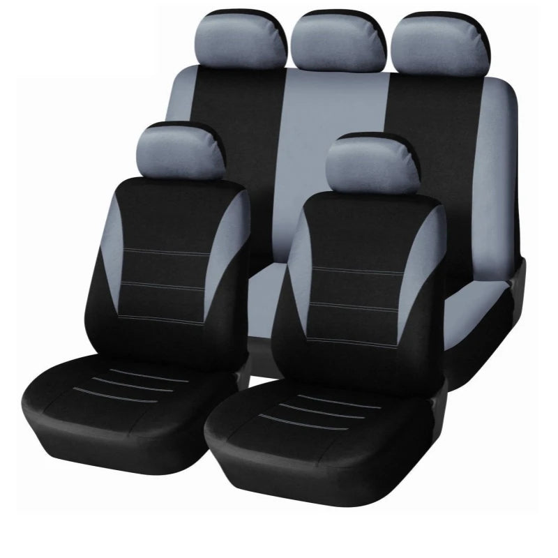 Car Seat Covers Full Set Universal Breathable Fabric for Interior Accessories for Trucks Van and SUV Seat Protection Cover