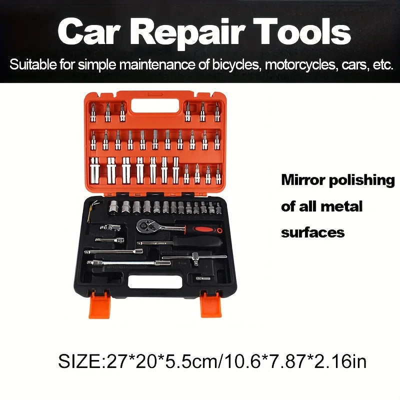 Stainless Steel Automotive Repair Tool Kit - Essential Maintenance Accessories For Off-Road Motorcycles