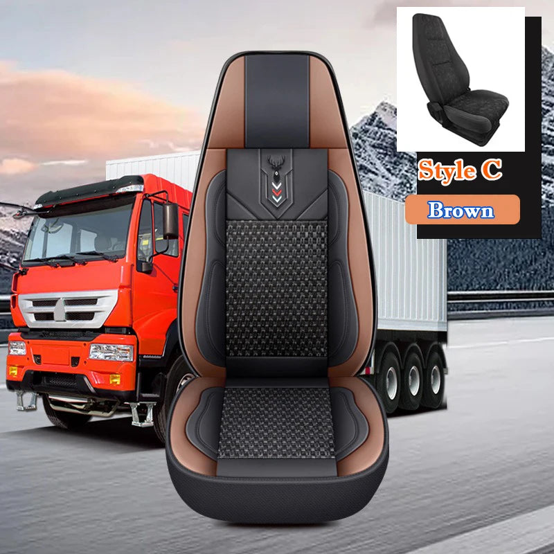 Truck Lorry Bus Big Auto Seat Cover Cushion Ice Silk Mat for KAMAZ SITRAK GAZ JAC SCANIA IVECO ISUZU Volvo MAN DAF Hino TATRA