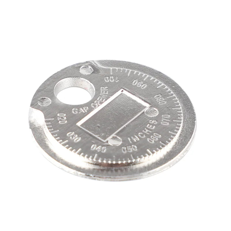 Herramienta de medición de calibre de bujía de tipo moneda de 0,6-2,4 mm (0,02-0,10 pulgadas)