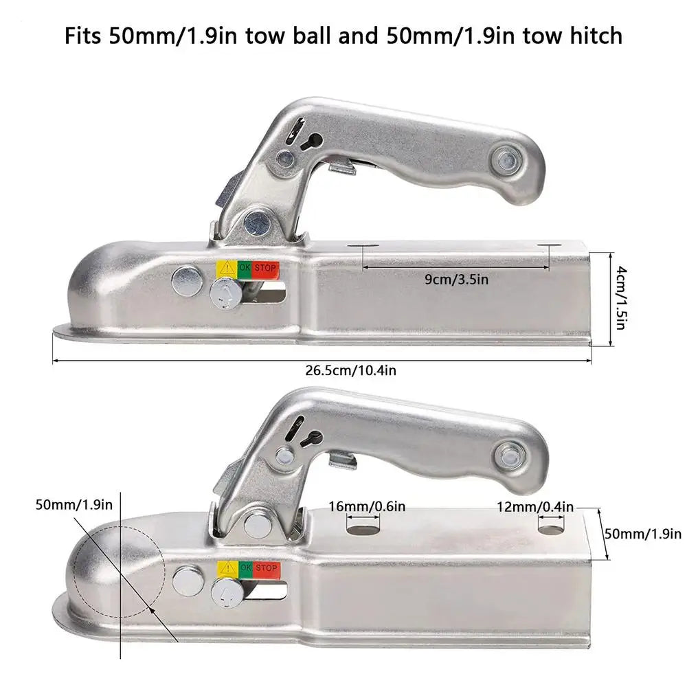 Trailer Tow Connector Towball Protector Head Connector Trailer Parts Trailer Connector For RV Boat Truck Caravan Trailer Campers
