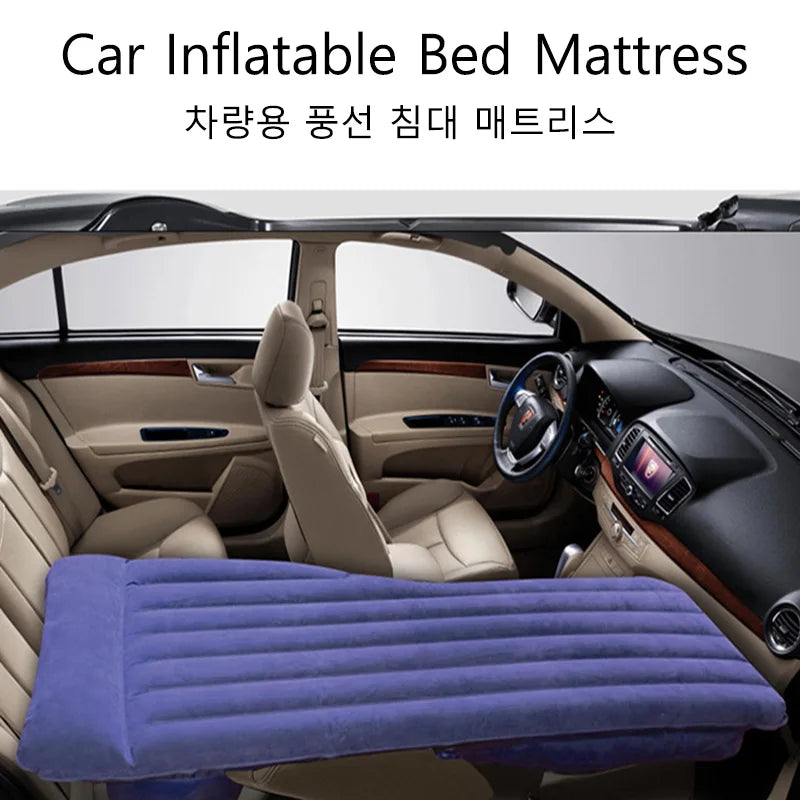 Car Travel Bed Universal Inflatable Car Mattress Portable Folding Travel Camping Air Mattress Suv Truck Sedan Sleep Rest Pad