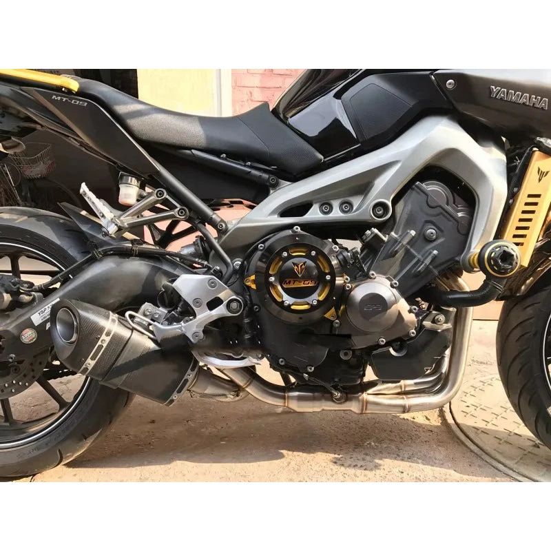 Motorcycle Exhaust Full System Escape For MT09 FZ09 MT-09 FZ-09 Tracer 900 Header Loop Front Pipe carbon fiber Muffler Slip-On