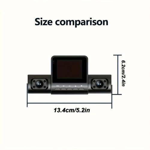 4 Camera Car Dash Cam 2.0 inch 1080P Front Cameras  480P Rear/Left/Right Cameras Wide-Angle Night Vision Collision