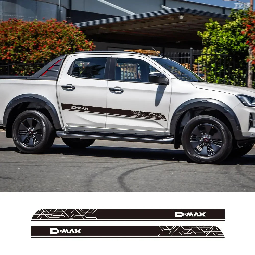 Pickup Body Side Stickers For Isuzu Dmax D Max Truck Hood Car Tailgate Decor Decals Trunk Vinyl Covers Auto Tuning Accessories