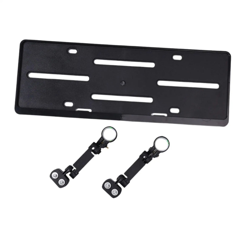Auxiliary License Plate Holder 17.8x6.3inch Universal Accessory for Car External Rear Racks Simple Assembly