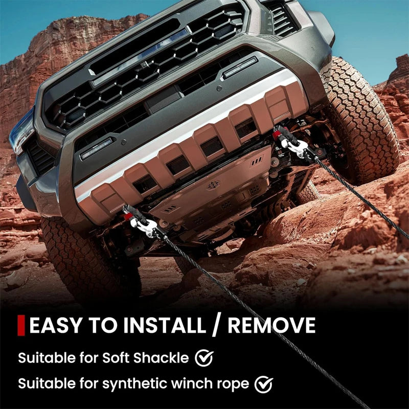 Ganchos de remolque para parachoques delantero, soportes de grilletes para Tacoma 2024-2026 y 4Runner 2025-2026, accesorios todoterreno.