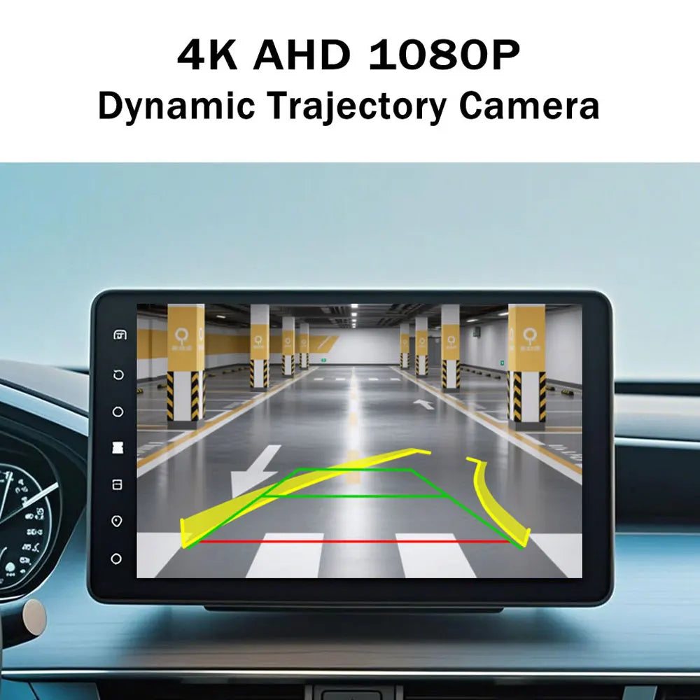 AHD 1080P AHD 720P Car Intelligent Dynamic Trajectory Moving Guide Parking Line 4K CCD Rear View HD Reverse Backup Tracks Camera