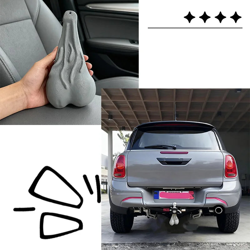 Dispositivo de enganche de remolque divertido, cubierta de enganche de remolque, regalo de broma divertido, adornos decorativos para parachoques, accesorios para camioneta SUV