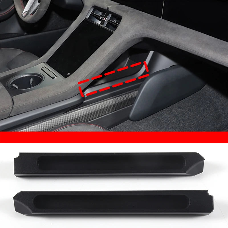 For Porsche Taycan 2019-2024 Aluminum Alloy Car Center Console Storage Modification Accessories