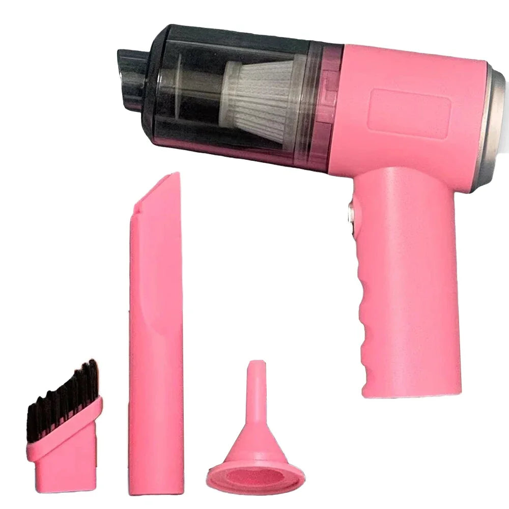 Compact Cordless Vacuum Cleaner 2000PA Powerful Suction for Car Interior