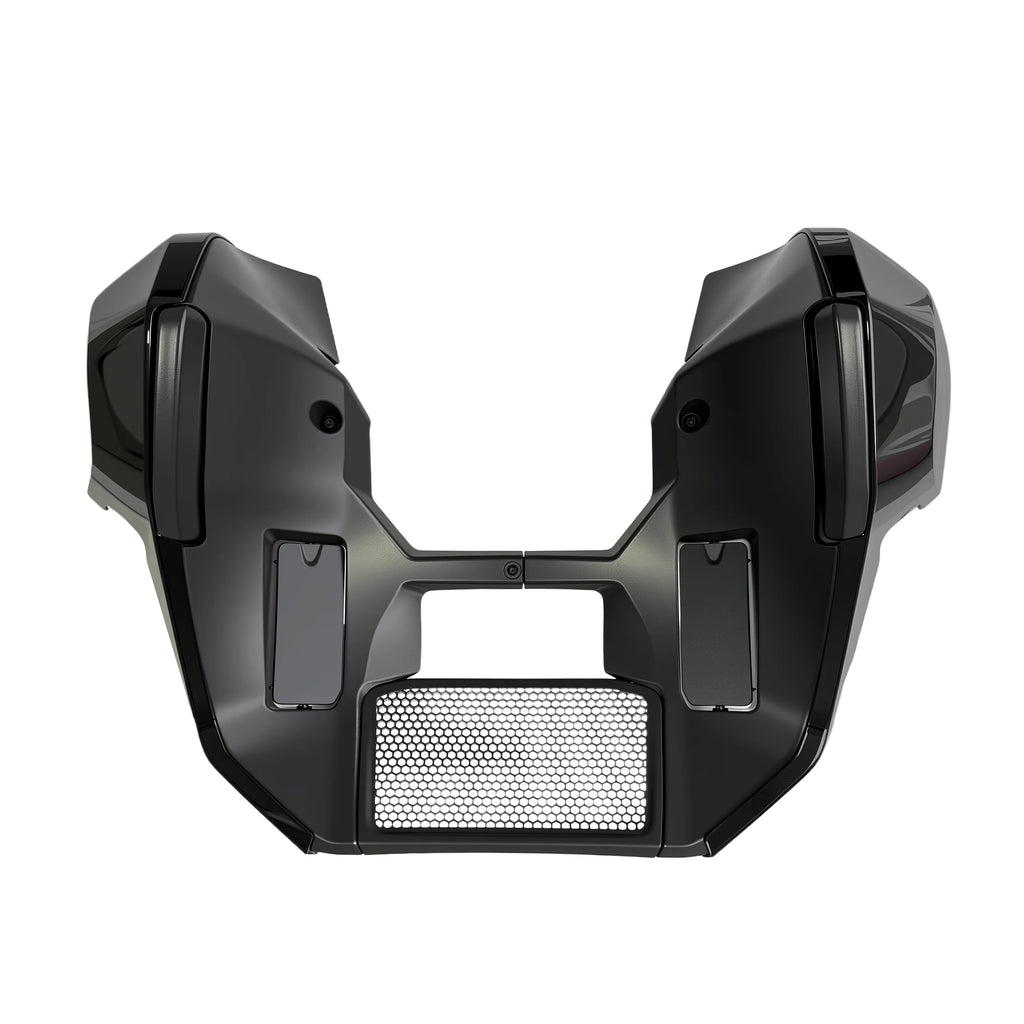 Motorcycle Parts New Lower Leg Fairing Cover Extended Chin Spoiler Set Black for Harley Street Glide Road Glide 2023.5-2026