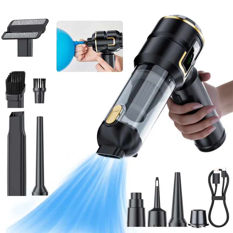 New Car Vacuum Cleaner 998000PA Mini Cordless Powerful  Strong Scution Blower Car Cleaner HandHeld Portable Car Vacuum Cleaners