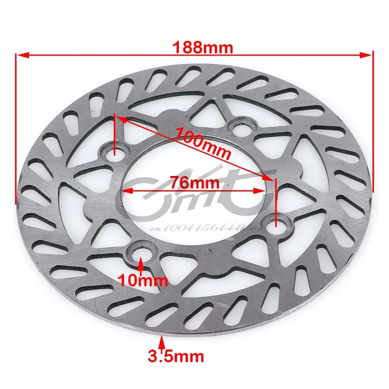 Motorcycle 15mm Rear Disc Brake System Caliper Pad with Brakes Discs for 125cc 140cc Pit Dirt Bike ATV Hydraulic Accessories