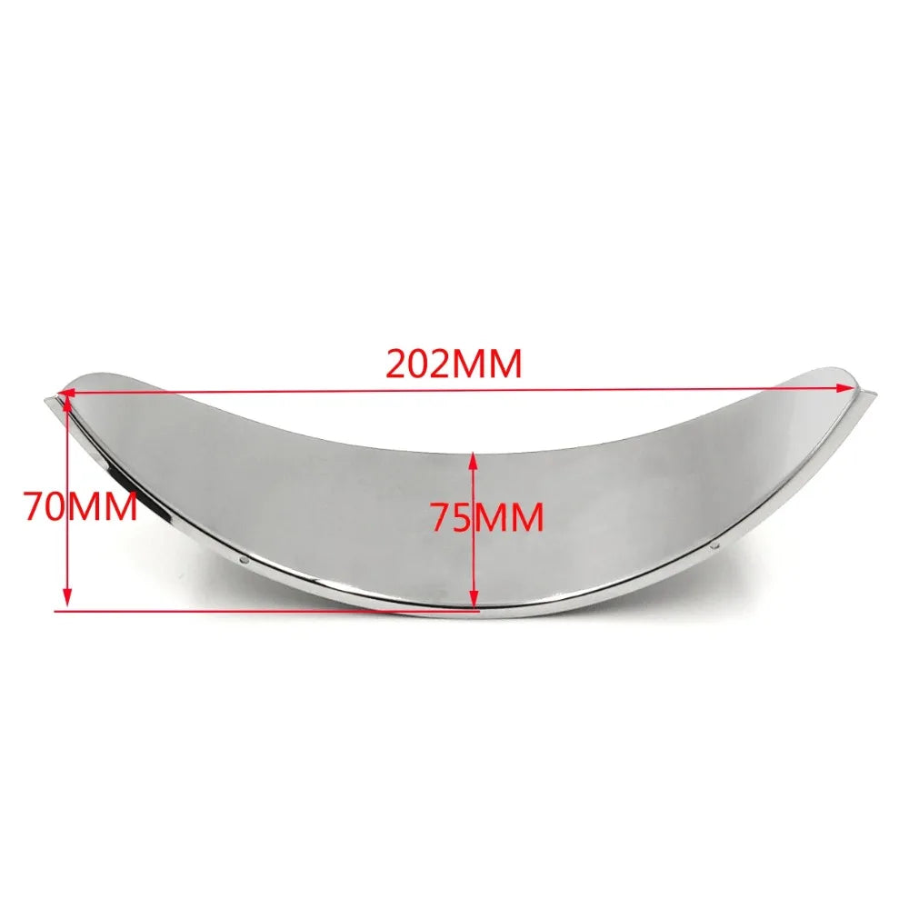 Accesorios para motocicletas, visera cromada para faros delanteros de 7 pulgadas para Yamaha Road Royal, V Star, Virago y Honda Cruisers.