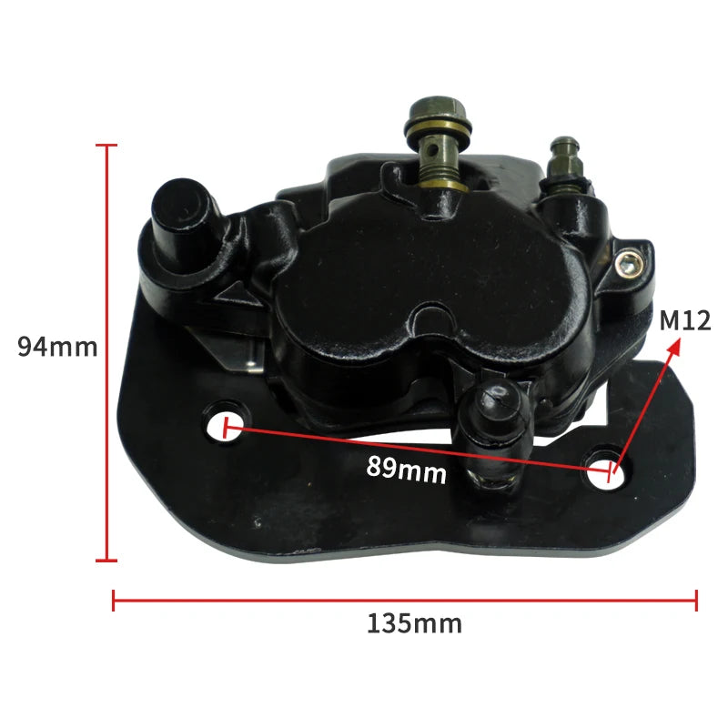 Right and Left Front Rear Brake Calipers Assembly for ATV Can Am Outlander Renegade 450 500 570 650 800 850 1000 with Pads