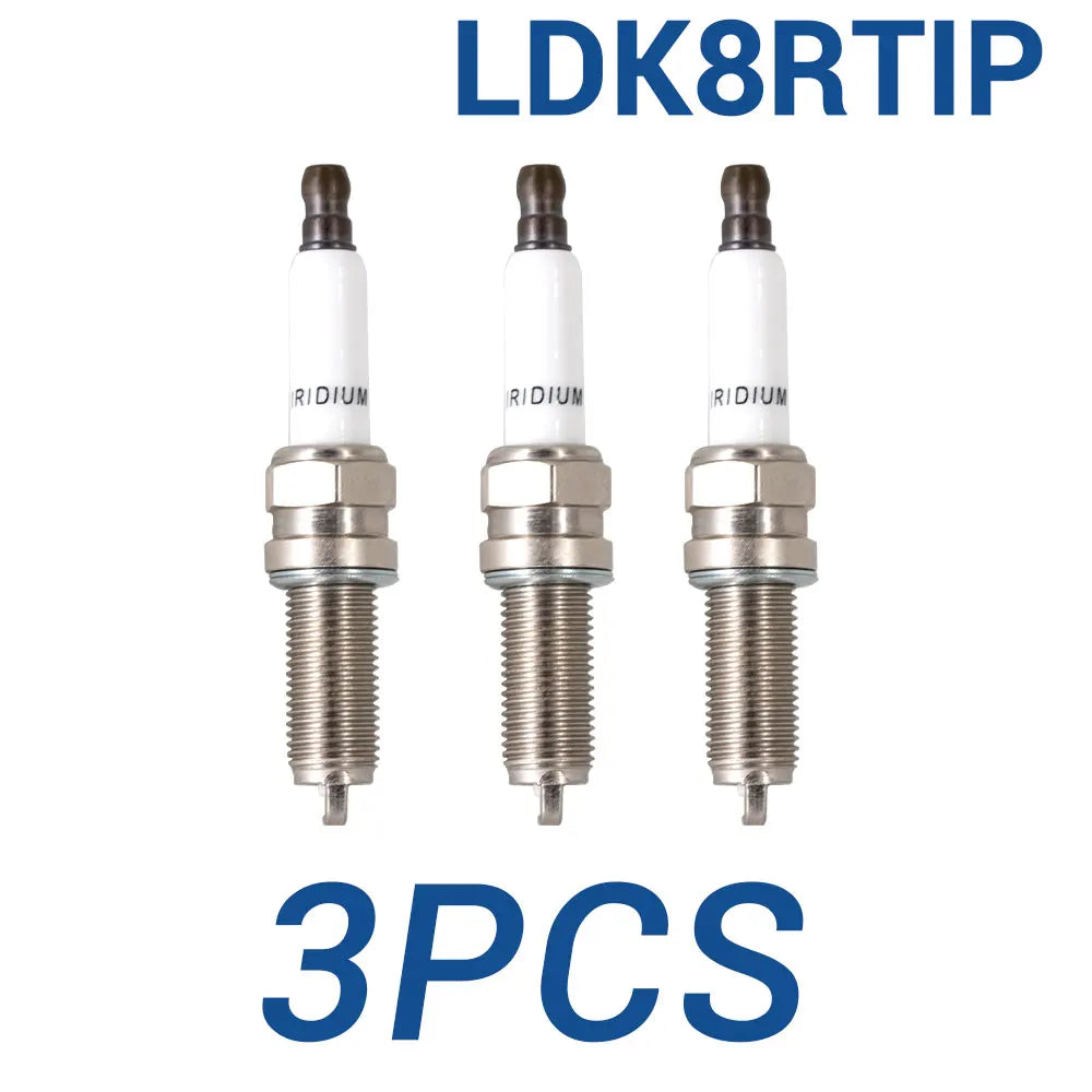 3PCS Iridium Platinum Spark Plugs TORCH LDK8RTIP Replace for Candles ILKR8R8 0242145510 YR5NI332S F4J163707010 Champion RER6WYPB