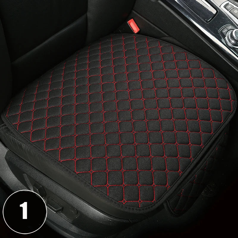 Car Seat Cover Accesorries Flax Summer Protect Cushion Protector Front Rear Full Set Vehicle Supplies Auto Interior Universal