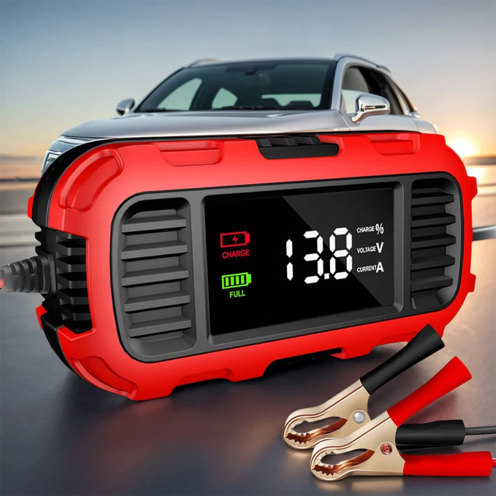 12V 2A Car Battery Charger Car Motorcycle Lead Acid Battery Charger Fully Automatic Battery Charger for Car Truck Battery