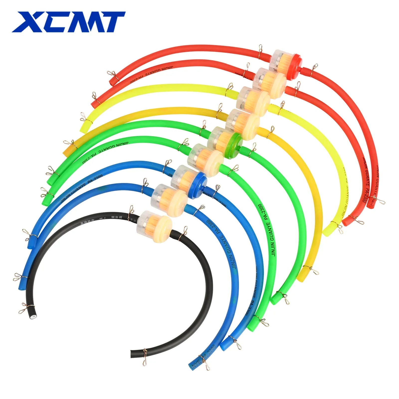 Motorcycle Universal Gas Fuel Filters and Fuel Pipe For 49cc 50cc 110cc 125cc Motocross Dirt Pit Bike Moped Scooter ATV Go Kart