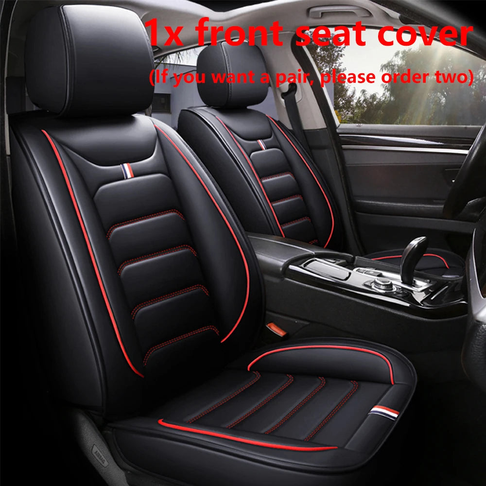 Leather Car Seat Cover for Mitsubishi ASX Lancer 9 10 Pajero 4 2 Sport l200 Outlander xl Montero Carisma Mirage Auto Accessories