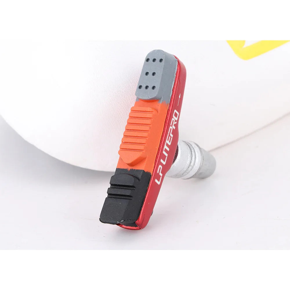 Bicycle V-type silent brake pads mountain road bike wear-resistant brake shoes thickened rubber heat dissipation accessories
