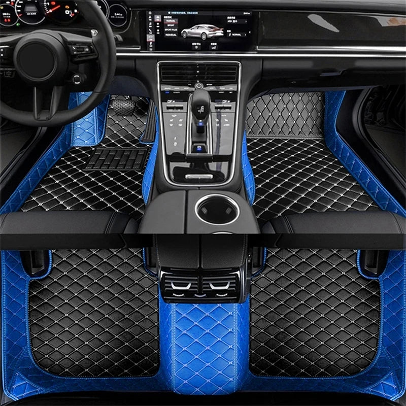 Car Mats Floor For Citroën C4 Cactus 2014~2020 Waterproof Leather Car Mat Fully Set Tapete Automotivo Para Carro Car Accessories