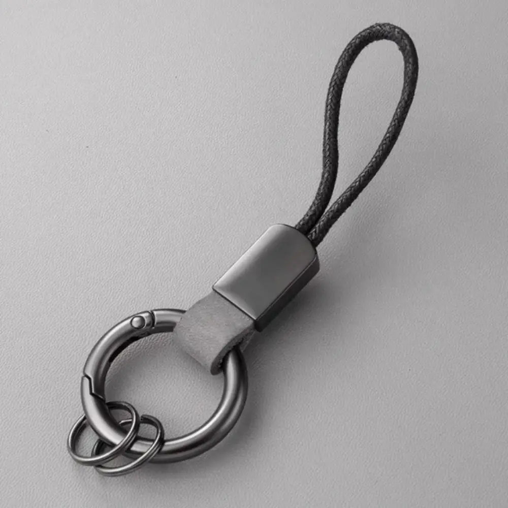 Key Cover Auto Accessories Leather Keychains Waist Belt Buckle Carabiner Keyring Accessories Lanyard Keyring Car Key Holder