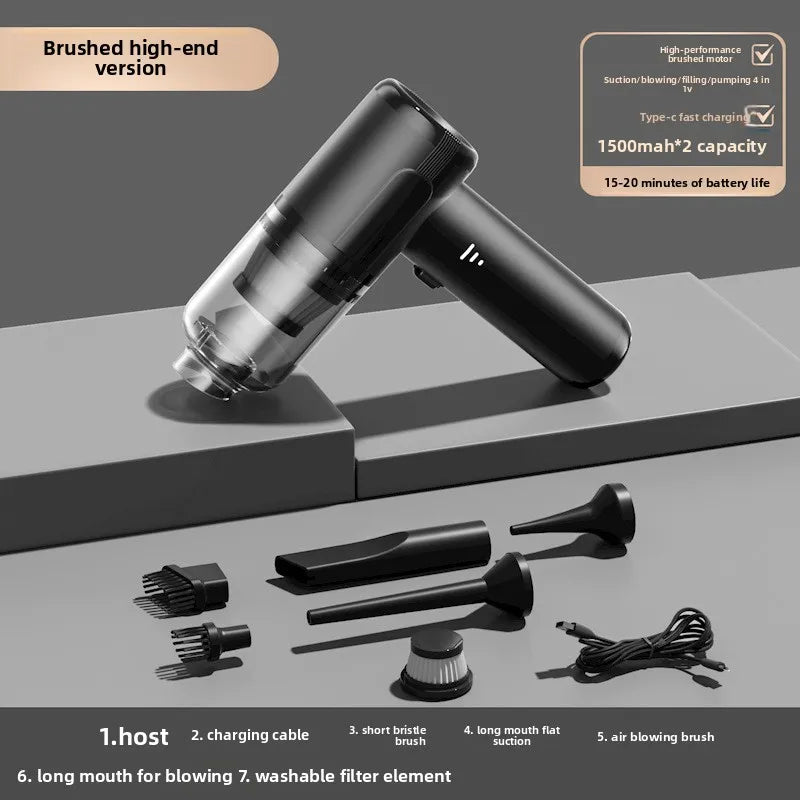 Car vacuum cleaner Wireless charging Car high suction power Handheld mini car vacuum cleaner