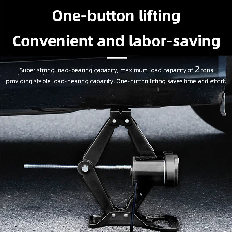 12V Electric Car Jack Kit Heavy Duty Portable Tire Changing Tool Electric Vehicle Lifting Device for Emergency Situations