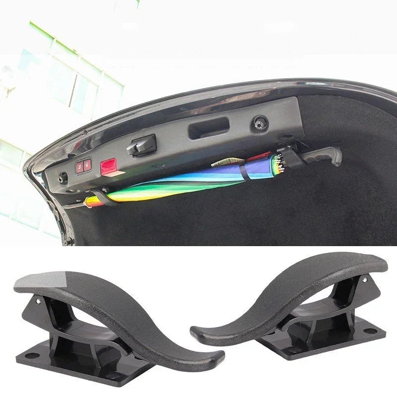 2PCS Universal Car Hook Seat Back Hook Multi-purpose Trunk Umbrella Holder Car Umbrella Storage Car Interior Accessories Storage