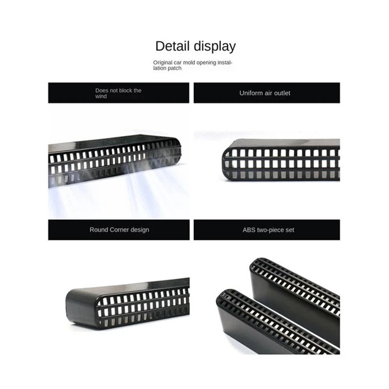 For Haval Jolion 2020 2021 2022 2023 Car Rear Seat Air Outlet Cover Trim Exhaust Conditioner Anti-Clogging Stickers Accessories