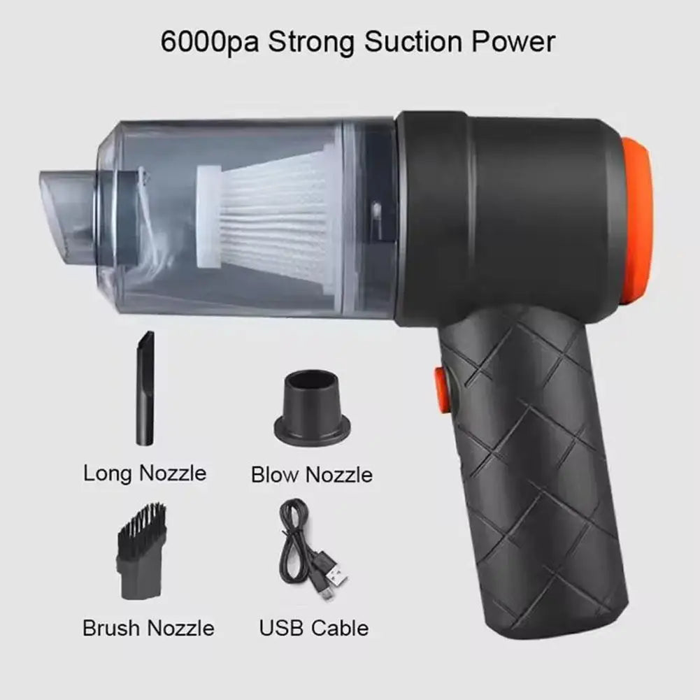Car Vacuum Portable Cordless High-Power Wireless Car Vacuum Cleaner Handheld Compact Home And Car Vacuum With Crevice Tool