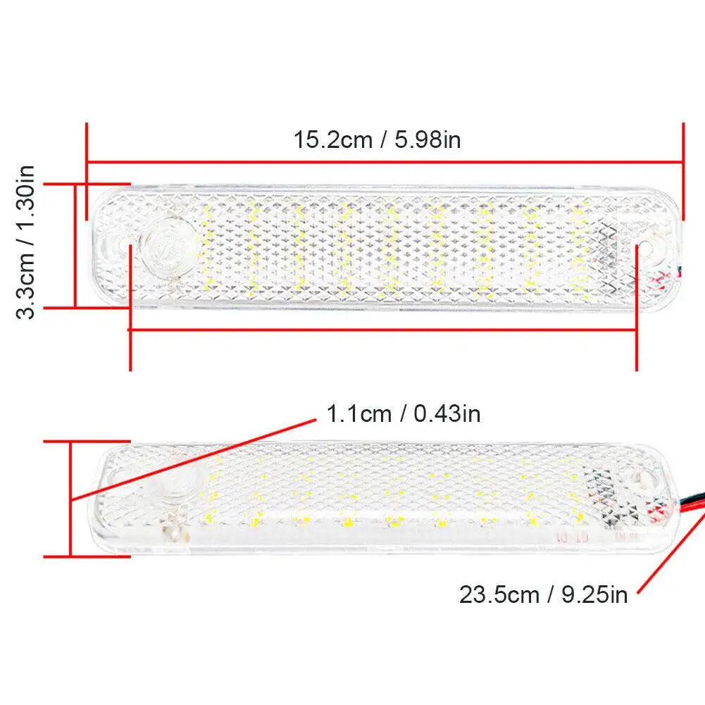 Car LED Dome Light 36LED 12V-85V Truck Interior Light With Switch Night Reading Ceiling Light For RV Motorhomes Marine