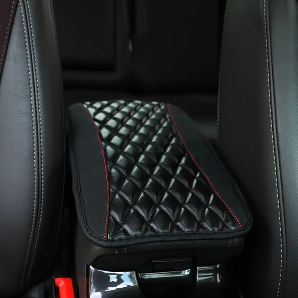 Car Accessories PU Leather Car Interior Non Slip Armrest Protector Arm Rest Protection Cushion Car Armrest Pad Console Box Mat