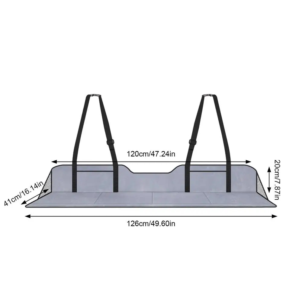 Car Compact Travel Mattress Bed Universal Rear Seat Mattress Extension Plate Collapsibles Backseat Mattress With Storage Bag