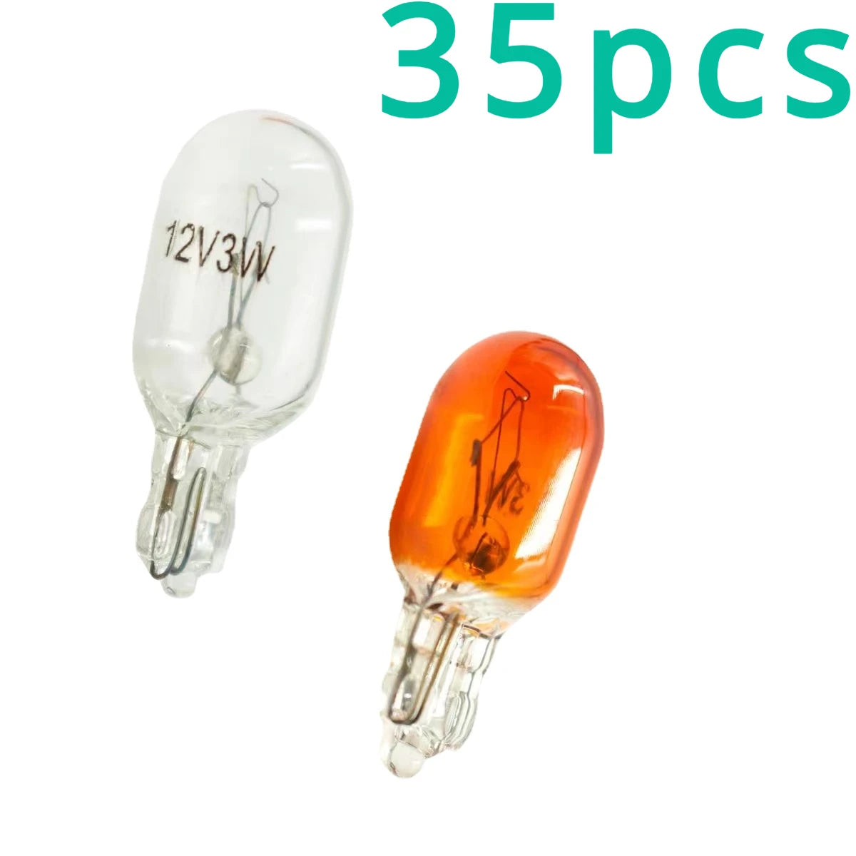 35pcs Electric Vehicle 12V, 55V-48-60v -3W, 70V-72v Steering Instrument Bulb Lamp / Plug Bubble Red, Transparent
